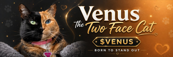 Venus the Two Face Cat â€” $VENUS â€” Born To Stand Out